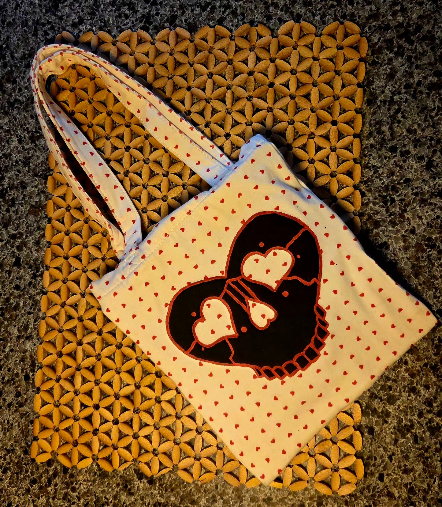 Skully Heart Flash Handbag