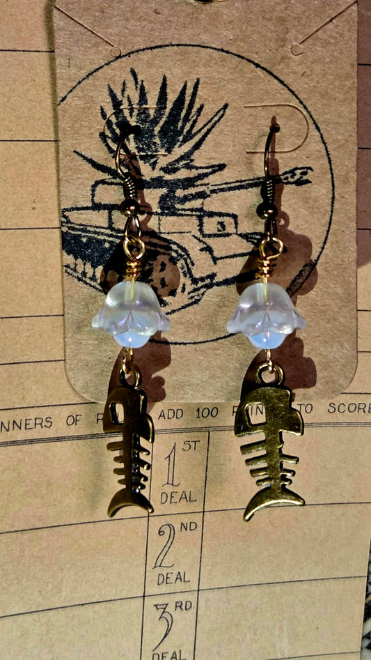Creamy Jelly Fish Earrings