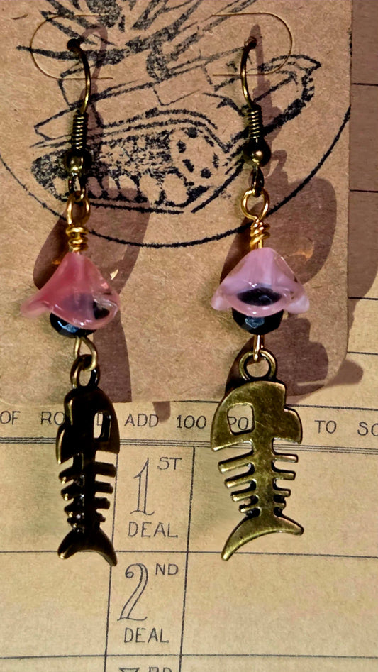 Something Pink and Fishy Earrings